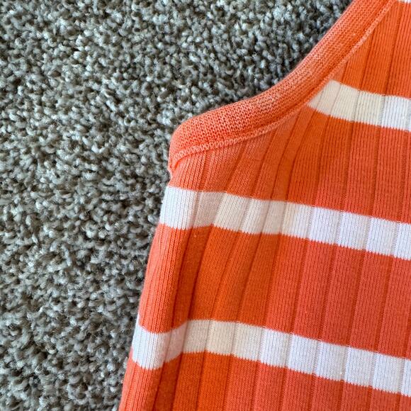 Aerie Women's Size XXL Ribbed Midi Button Down Tank Dress Y2K Beach School Girl - Picture 7 of 12